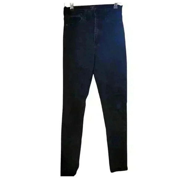 Just Black Denim - 37. Ripped Stretch Black  skinny denim jeans with raw hem  by just black size 27